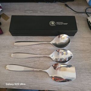 Royal prestige 3 piece Deluxe serving set stainless steel new
